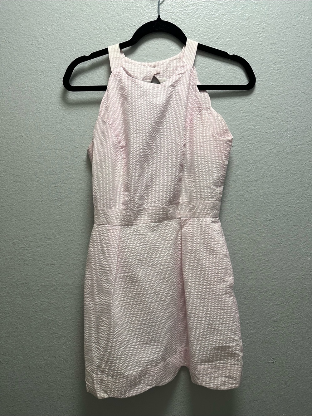 Lauren James Pink striped Halter Dress